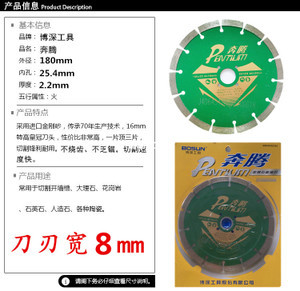 高性價比之選 博深180石材切割片與奔騰云石片，限時優惠僅40元